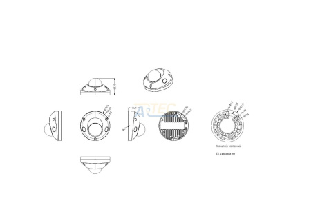ATEC-I5D-105 IP-видеокамера, 5 Мп, белый